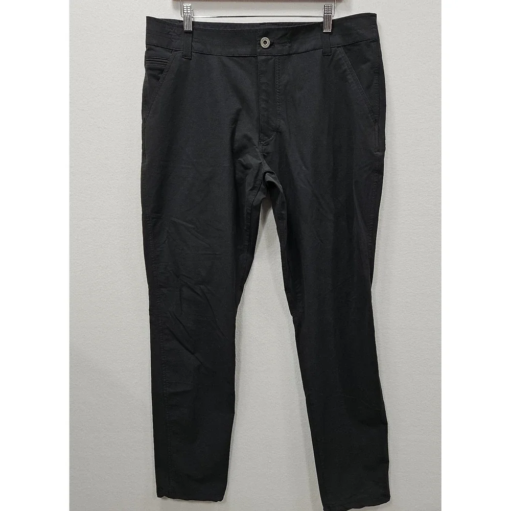 Kuhl Resistor Chino Pants Mens 36x34 Black Technical Outdoor Hiking Stretch 5225